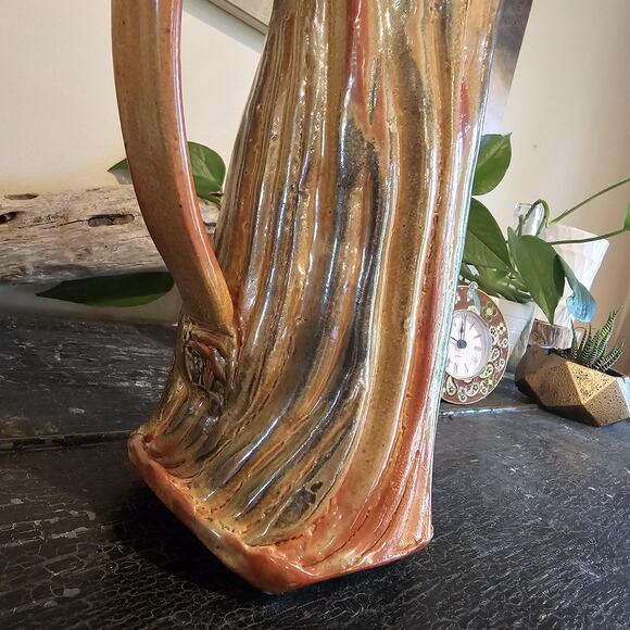 Gallery Style Hand Thrown Ceramic/Pottery Pitcher of Unknown Artist - Picture 6 of 10